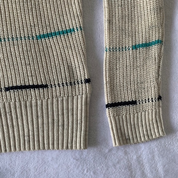 Nic+zoe Fresh Path Tie Hem Blue Striped Pullover Milk-White Sweater Size… - Picture 8 of 14